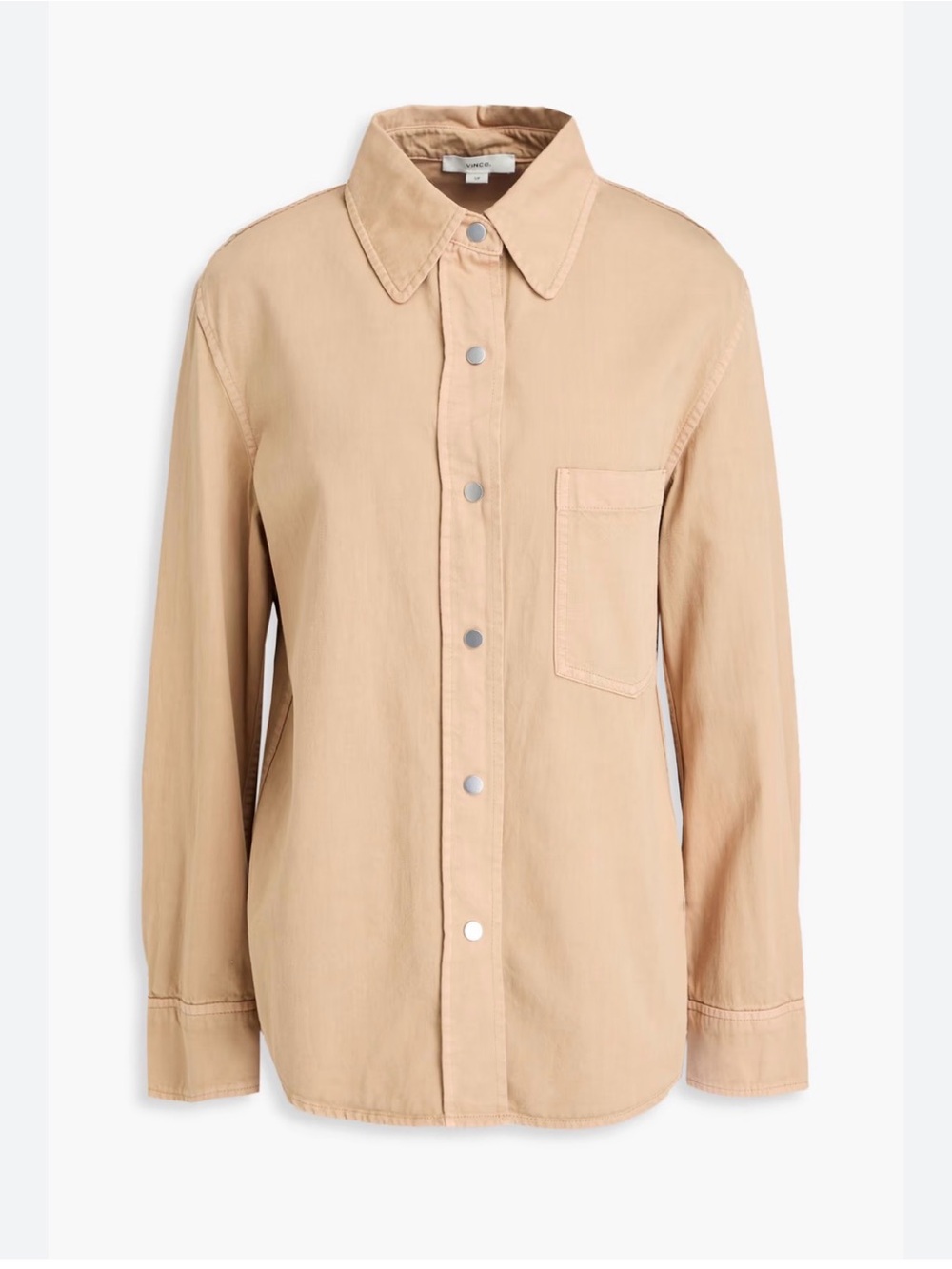 Vince Camel Snap Front Utility Shirt Jacket – Size Small